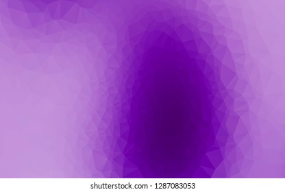 Light Purple vector polygon abstract backdrop. An elegant bright illustration with gradient. Template for your brand book.