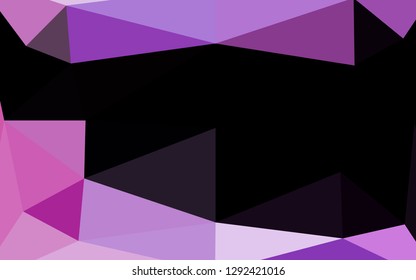 Light Purple vector polygon abstract layout. An elegant bright illustration with gradient. Template for a cell phone background.
