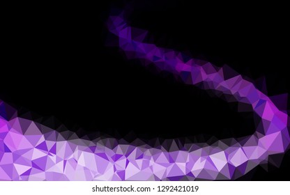 Light Purple vector polygon abstract background. Colorful abstract illustration with gradient. Polygonal design for your web site.