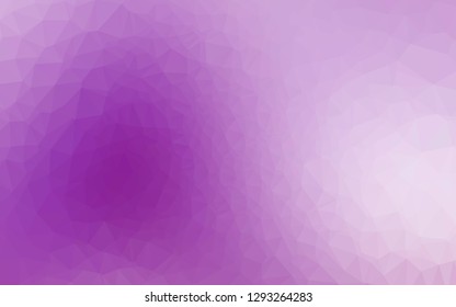 Light Purple vector polygon abstract layout. Colorful illustration in Origami style with gradient.  New texture for your design.