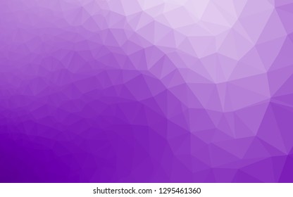 Light Purple vector polygon abstract background. Creative illustration in halftone style with gradient. Brand new design for your business.