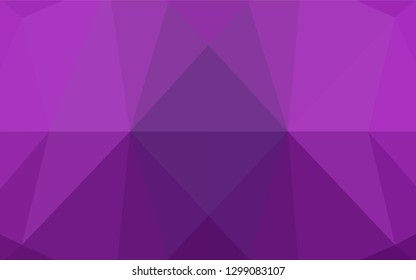 Light Purple vector polygon abstract layout. A vague abstract illustration with gradient. A new texture for your design.