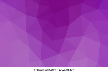 Light Purple vector polygon abstract layout. Colorful illustration in abstract style with gradient. Brand new design for your business.