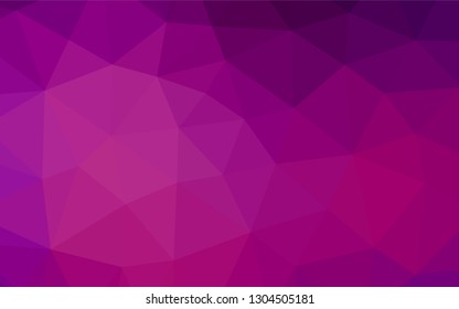 Light Purple vector polygon abstract backdrop. A sample with polygonal shapes. The best triangular design for your business.