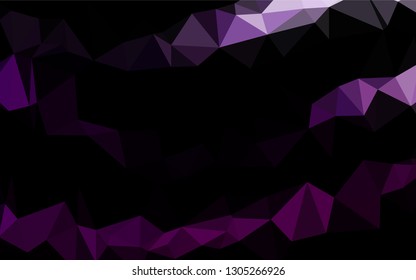 Light Purple vector polygon abstract backdrop. Creative geometric illustration in Origami style with gradient. Triangular pattern for your business design.