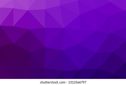 Light Purple vector polygon abstract background. Colorful illustration in abstract style with gradient. Completely new template for your business design.