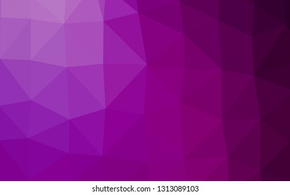 Light Purple vector polygon abstract layout. Geometric illustration in Origami style with gradient. Brand new style for your business design.