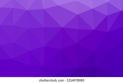 Light Purple vector polygon abstract background. Modern geometrical abstract illustration with gradient. The best triangular design for your business.