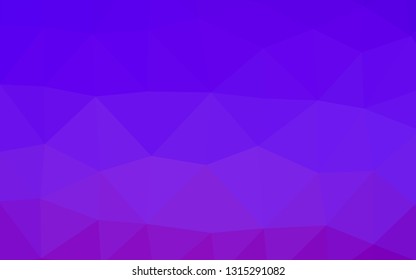 Light Purple vector polygon abstract layout. Glitter abstract illustration with an elegant design. Completely new template for your business design.