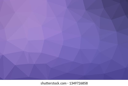Light Purple vector polygon abstract backdrop. Creative illustration in halftone style with gradient. Polygonal design for your web site.