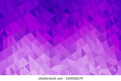 Light Purple vector polygon abstract layout. An elegant bright illustration with gradient. Brand new style for your business design.