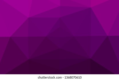 Light Purple vector polygon abstract backdrop. Colorful abstract illustration with gradient. Brand new design for your business.