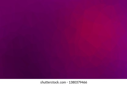 Light Purple vector polygon abstract layout. Glitter abstract illustration with an elegant design. Completely new design for your business.