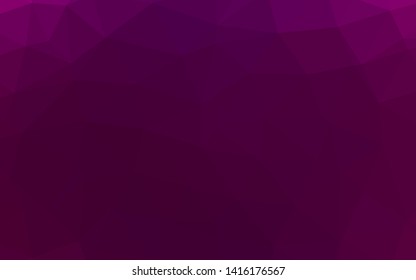 Light Purple vector polygon abstract layout. Triangular geometric sample with gradient.  Polygonal design for your web site.