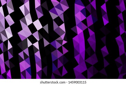 Light Purple vector polygon abstract backdrop. Colorful illustration in Origami style with gradient.  Polygonal design for your web site.