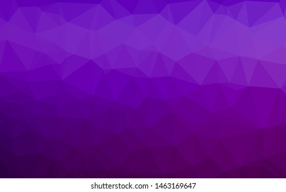 Light Purple vector polygon abstract background. Colorful illustration in Origami style with gradient.  Completely new design for your business.