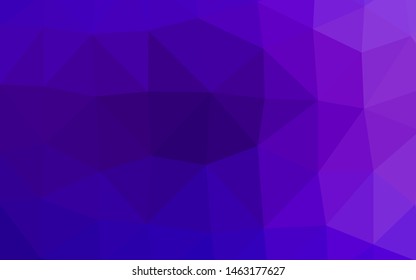 Light Purple vector polygon abstract backdrop. A completely new color illustration in a vague style. Completely new design for your business.