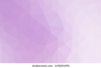 Light Purple vector polygon abstract layout. Triangular geometric sample with gradient.  Brand new design for your business.