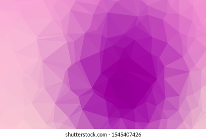 Light Purple vector polygon abstract layout. Colorful illustration in abstract style with gradient. Template for your brand book.
