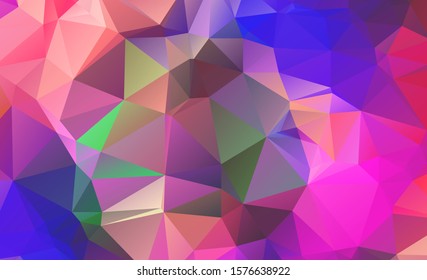 Light purple vector polygon abstract backdrop. Polygonal with gradient. Texture pattern for your backgrounds