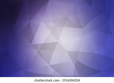 Light Purple vector polygon abstract backdrop. Shining polygonal illustration, which consist of triangles. Textured pattern for your backgrounds.