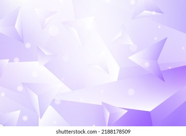 Light Purple vector polygon abstract background. Modern abstract illustration with triangles. New template for your brand book.