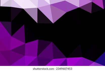 Light Purple vector polygon abstract background. A sample with polygonal shapes. Brand new design for your business.