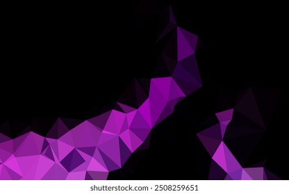Light Purple vector polygon abstract background. Creative illustration in halftone style with gradient. Template for a cell phone background.