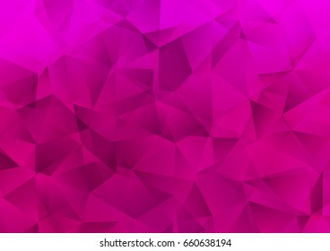 Light Purple vector polygon abstract background. Modern geometrical abstract illustration with gradient. The textured pattern can be used for background.