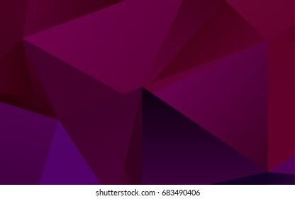 Light Purple vector polygon abstract pattern. A completely new color illustration in a vague style. A new texture for your design.