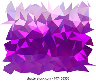 Light Purple vector polygon abstract template. Modern geometrical abstract illustration with gradient. Triangular pattern for your business design.