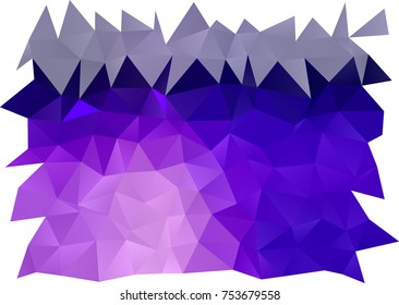 Light Purple vector polygon abstract background. A sample with polygonal shapes. Triangular pattern for your business design.