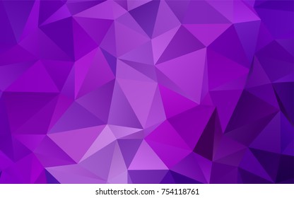 Light Purple vector polygon abstract background. Geometric illustration in Origami style with gradient.  Brand-new design for your business.