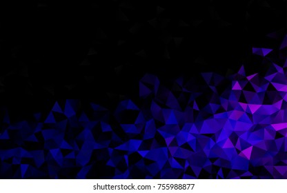 Light Purple vector polygon abstract template. Geometric illustration in Origami style with gradient.  Brand-new style for your business design.