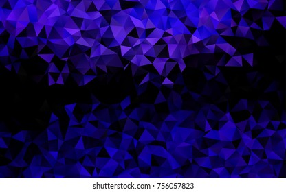 Light Purple vector polygon abstract pattern. Creative illustration in halftone style with gradient. A completely new design for your business.
