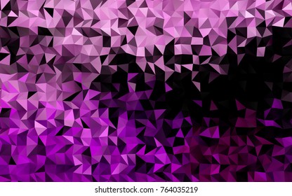 Light Purple vector polygon abstract template. Shining colored illustration in a brand-new style. The elegant pattern can be used as part of a brand book.