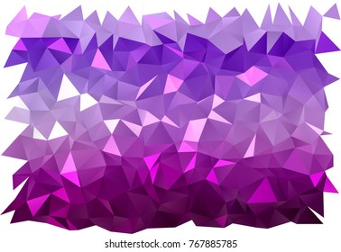Light Purple vector polygon abstract background. Creative illustration in halftone style with gradient. The completely new template can be used for your brand book.