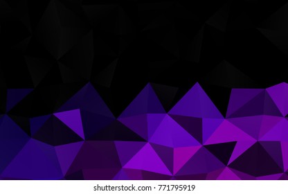 Light Purple vector polygon abstract background. Geometric illustration in Origami style with gradient.  Brand-new design for your business.