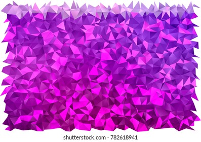 Light Purple vector polygon abstract background. Shining illustration, which consist of triangles. The textured pattern can be used for background.