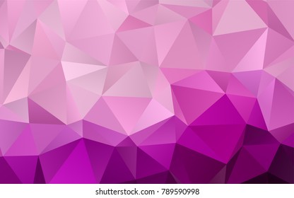 Light Purple vector polygon abstract background. A completely new color illustration in a vague style. A completely new template for your business design.