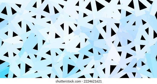 Fondo polígono de vector púrpura claro. Ilustración abstracta colorida con triángulos gradientes. Su diseño para aplicaciones.