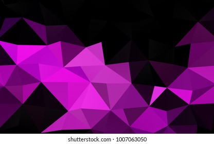 Light Purple vector polygonal background. Modern geometrical abstract illustration with gradient. A completely new template for your business design.