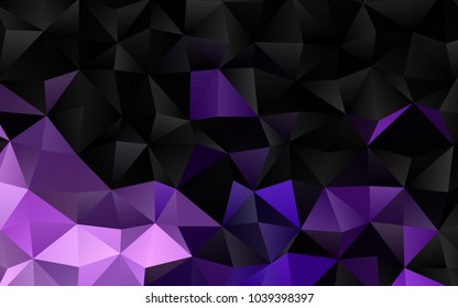 Light Purple vector polygonal background. Creative illustration in halftone style with gradient. The polygonal design can be used for your web site.