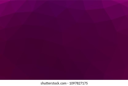 Light Purple vector polygonal background. Creative geometric illustration in Origami style with gradient. The polygonal design can be used for your web site.
