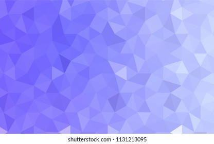 Light Purple vector polygonal background. Glitter abstract illustration with an elegant triangles. Template for cell phone's backgrounds.