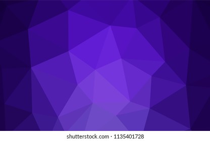 Light Purple vector polygonal background. Glitter abstract illustration with an elegant triangles. Brand new style for your business design.