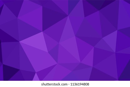 Light Purple vector polygonal background. A sample with polygonal shapes. Completely new template for your banner.