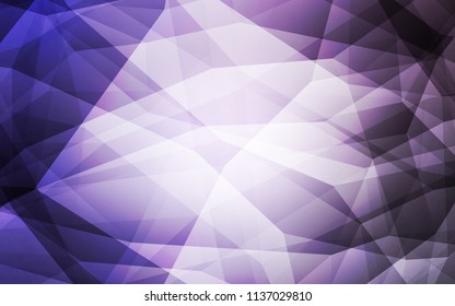 Light Purple vector polygonal background. Colorful illustration in abstract style with triangles. Best triangular design for your business.
