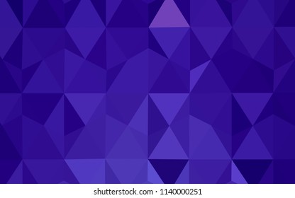 Light Purple vector polygonal background. Creative illustration in halftone style with triangles. Best triangular design for your business.