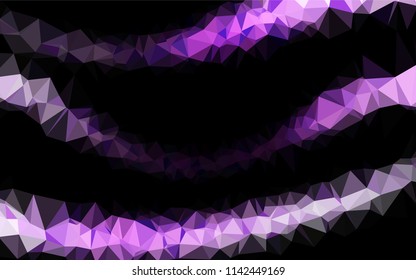 Light Purple vector polygonal background. A sample with polygonal shapes. The elegant pattern can be used as part of a brand book.